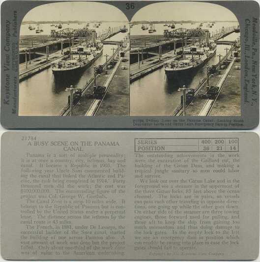 Ships in Gatun Locks, Panama Canal