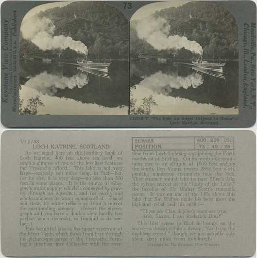 Steamer on Loch Katrine, Scotland