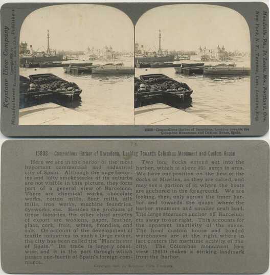 Barcelona Harbor, Columbus Monument