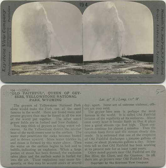 Old Faithful Geyser Eruption