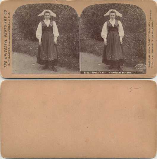 Swedish Girl in National Costume
