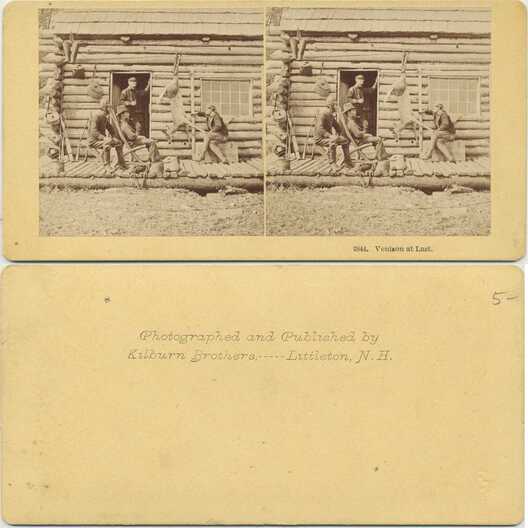 Hunters with Deer at Log Cabin