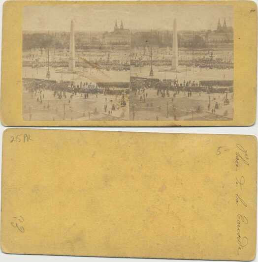 Public Square with Obelisk and Crowd