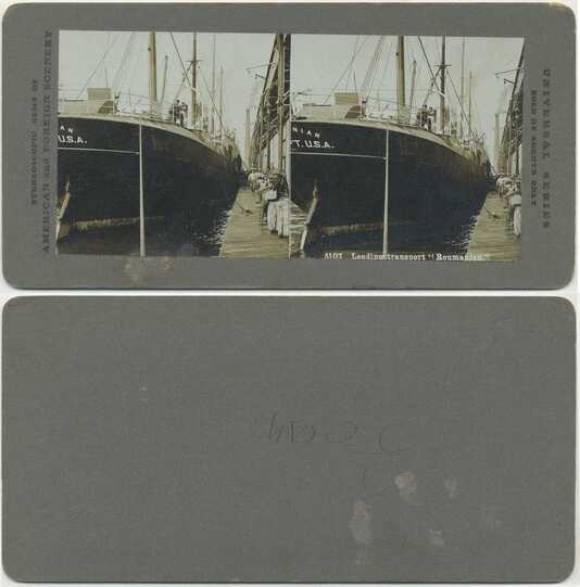 Loading Transport Ship 'Roumanian'