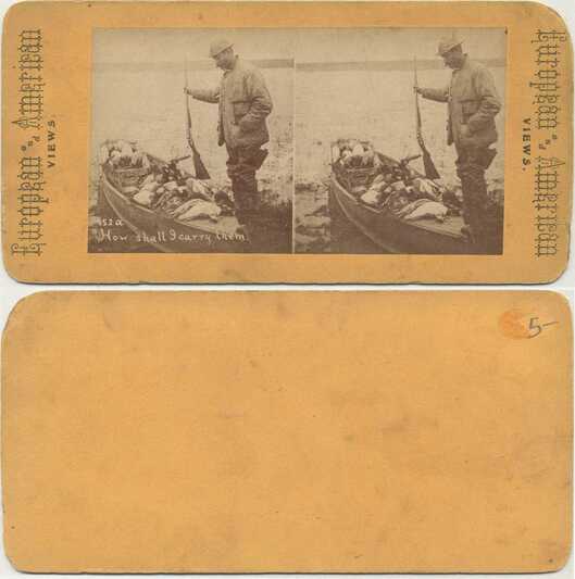 Hunter with Boat Full of Ducks
