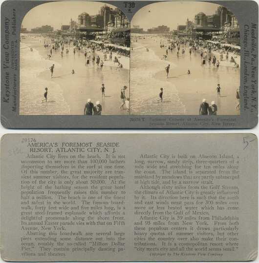 Summer Crowds on Atlantic City Beach