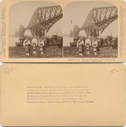 Forth Bridge and Highland Kilts