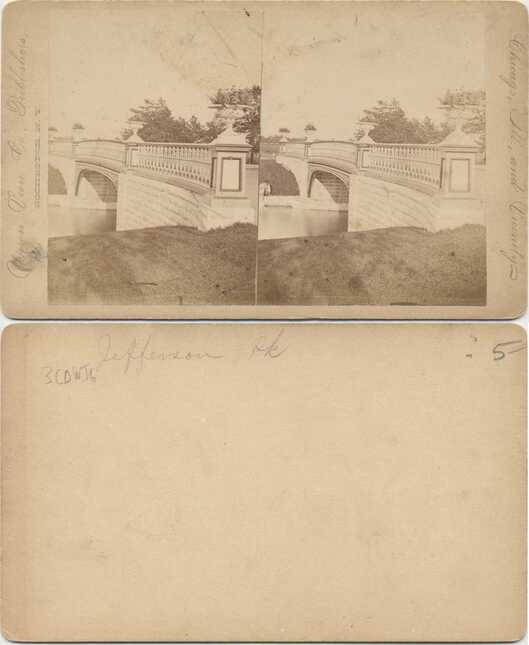 Decorative Stone Bridge in Park