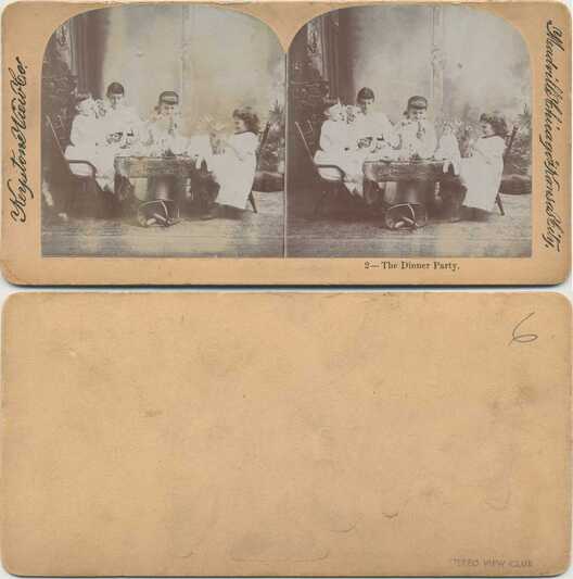 Children Having a Play Dinner Party