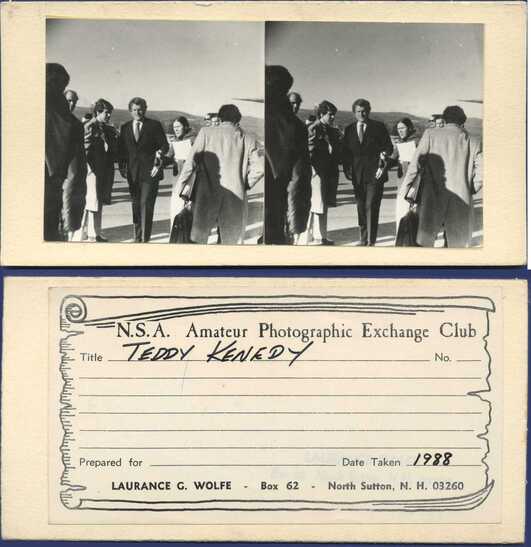 Teddy Kennedy Walking with Group