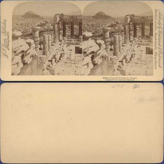 Parthenon Ruins and Athens City View