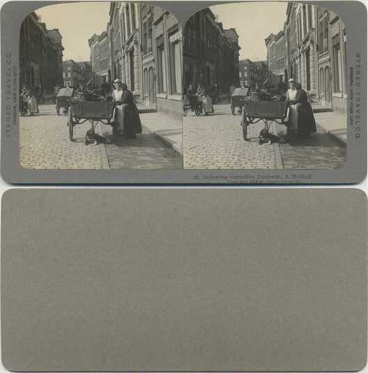Delivering vegetables on a Dutch street