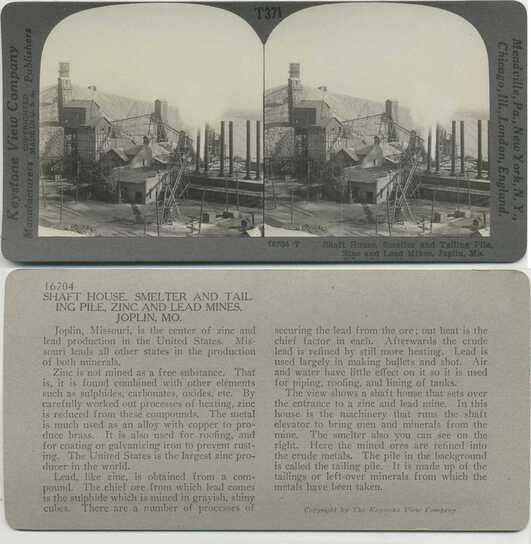 Zinc & Lead Mines, Smelter & Shaft House