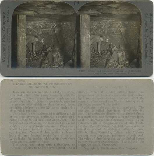 Miners in Anthracite Coal Mine