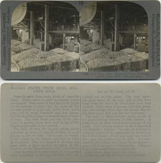 Cut Rags in Paper Mill