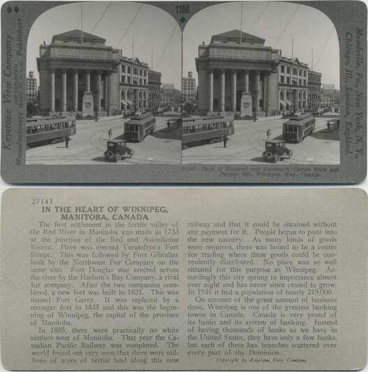 Winnipeg Bank and Street Scene