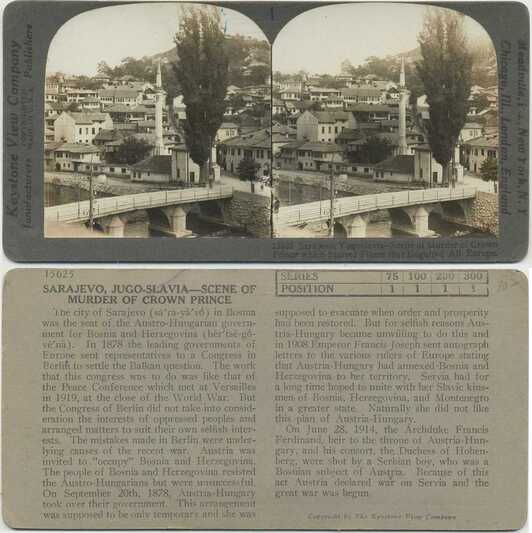 Sarajevo Scene of Crown Prince Murder