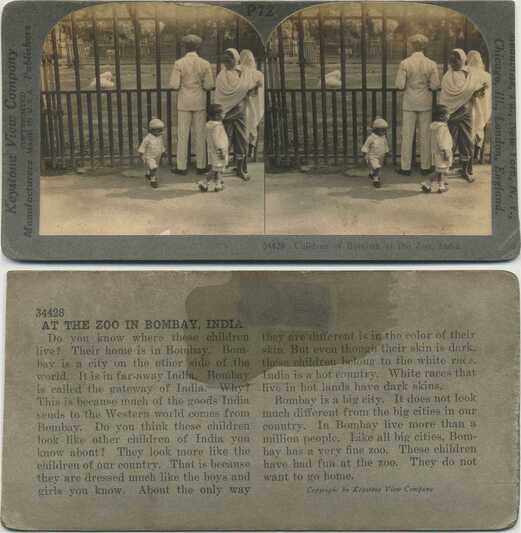 Children at Zoo in Bombay, India