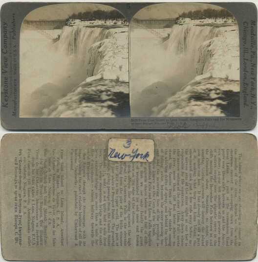 Niagara Falls in Winter with Bridge