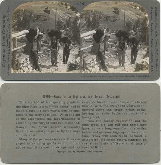 Alps Burden-Bearers with Goods
