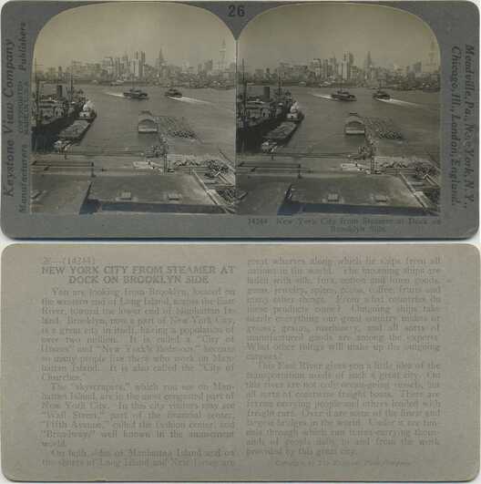 New York City from Brooklyn Dock