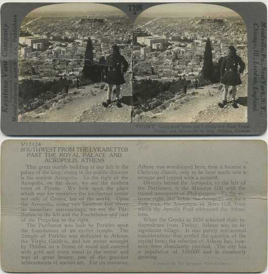 Man in Kilt Overlooking Athens