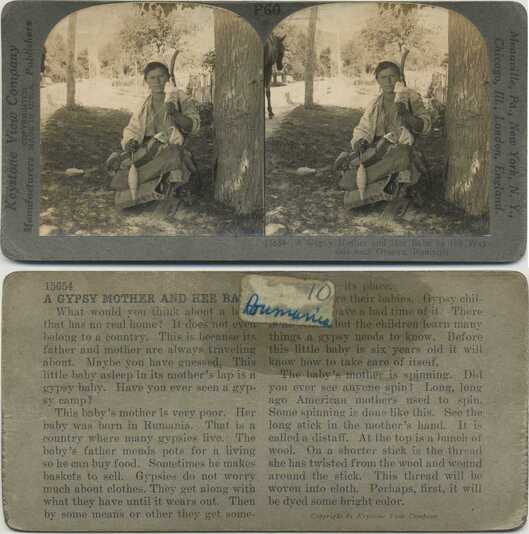 Gypsy Mother Spinning with Child