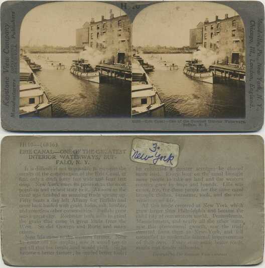 Erie Canal Boats and Buildings