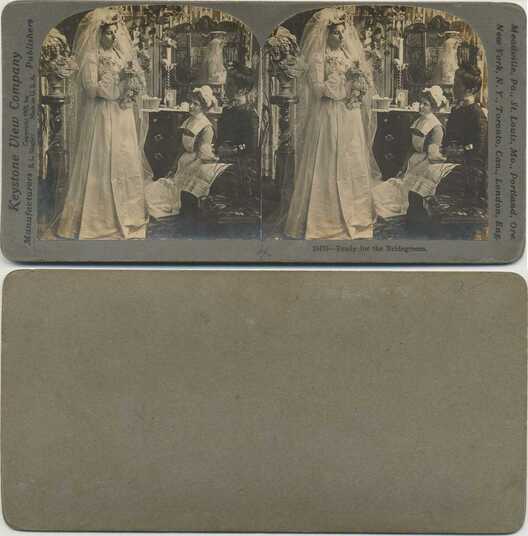 Bride and attendants preparing