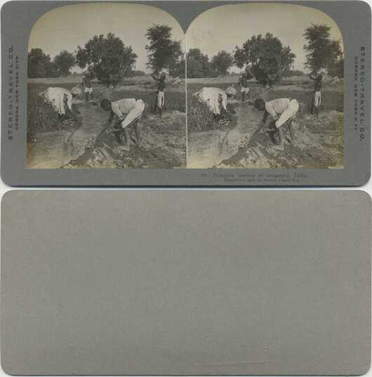 Primitive method of irrigating
