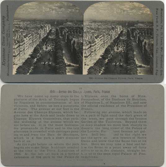 Champs Élysées Panoramic View
