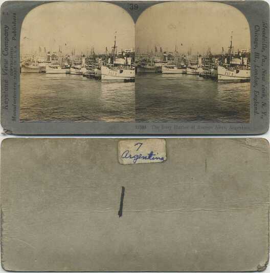 Busy Harbor of Buenos Aires