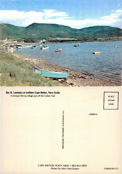 Fishing Village Bay with Mountains