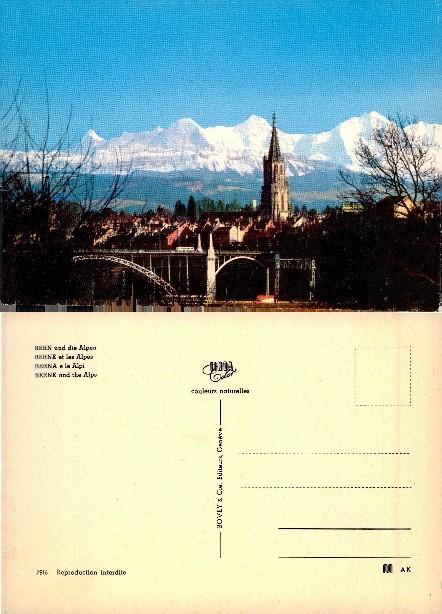 Bern City and Alps View
