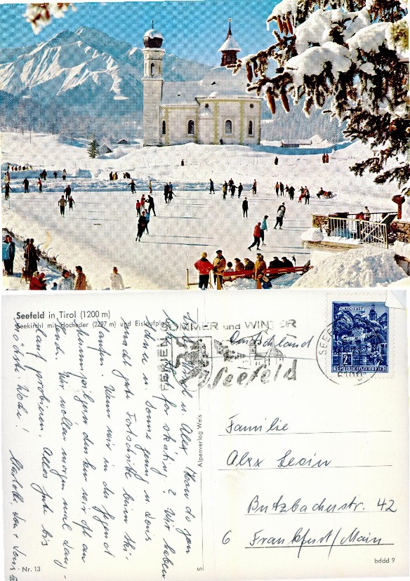 Church, Mountains, and Ice Skaters