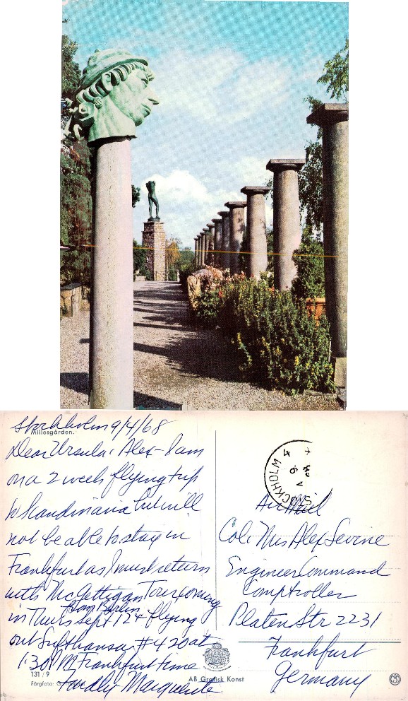 Sculpture Garden with Columns & Statues