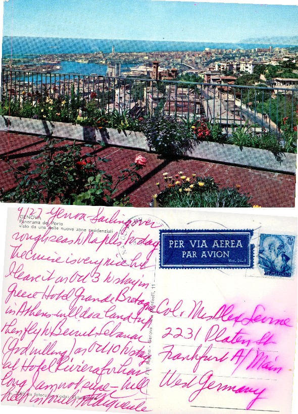 Genova Port and City Panorama