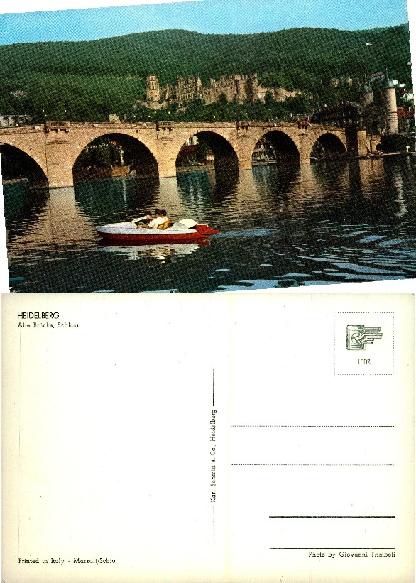 River with Bridge, Castle, and Boat