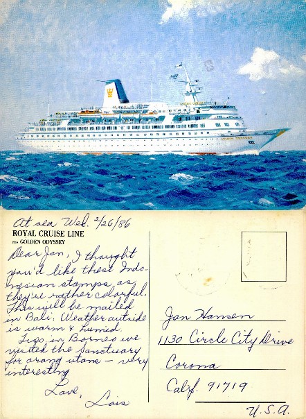 Golden Odyssey Cruise Ship at Sea
