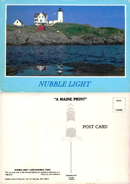 Nubble Light Lighthouse with Buildings