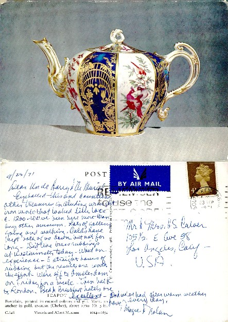 Ornate Chelsea Porcelain Teapot