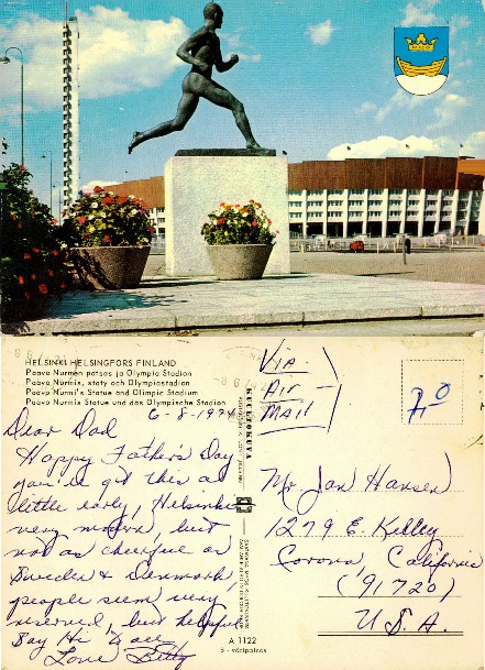 Paavo Nurmi Statue & Olympic Stadium