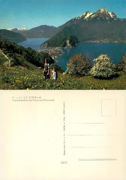 Pilatus Mountain, Lake and Children