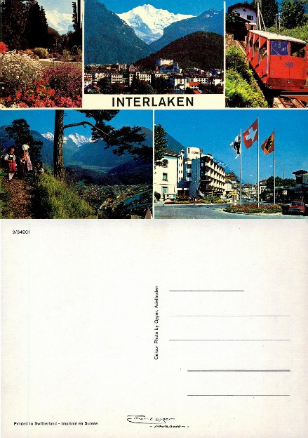 Multi-View of Interlaken and Mountains