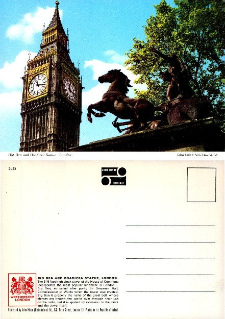 Big Ben and Boadicea Statue
