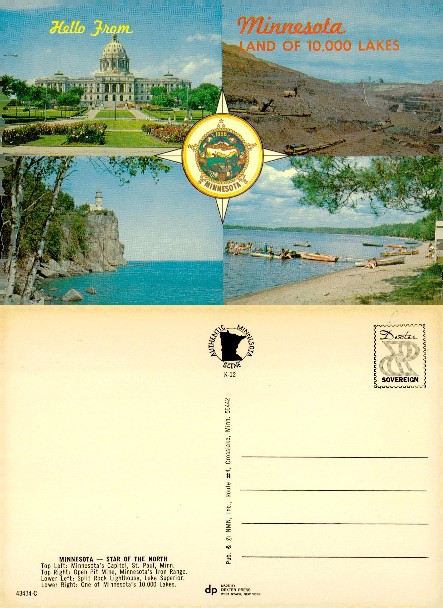 Minnesota Multi-View Postcard