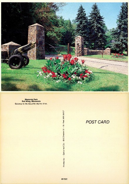 Memorial Park Entrance with Cannon