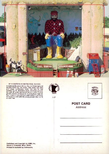 Animated Paul Bunyan Statue