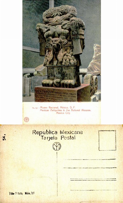 Coatlicue Aztec Stone Sculpture