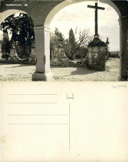 View of Courtyard with Stone Cross